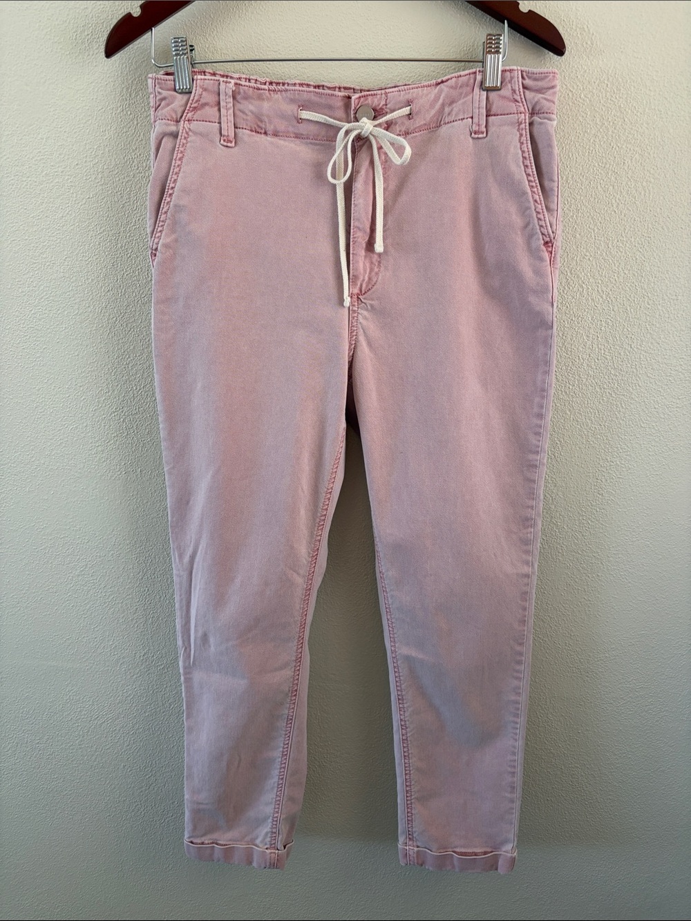 Paige denim skinny ankle pant | light pink | size 30